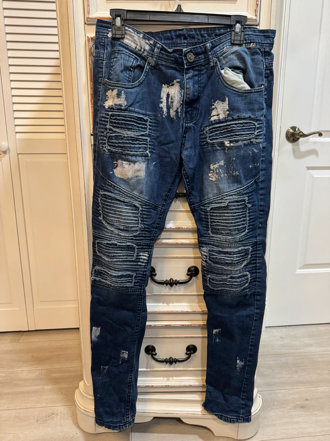 Ravmen Black label Distressed Denim Jeans - photo 5