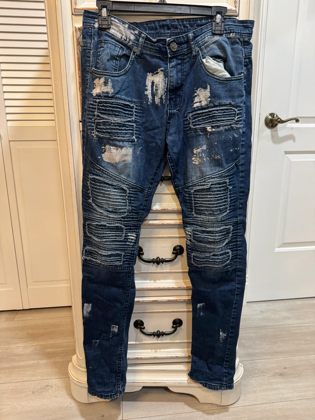 Ravmen Black label Distressed Denim Jeans - photo 2