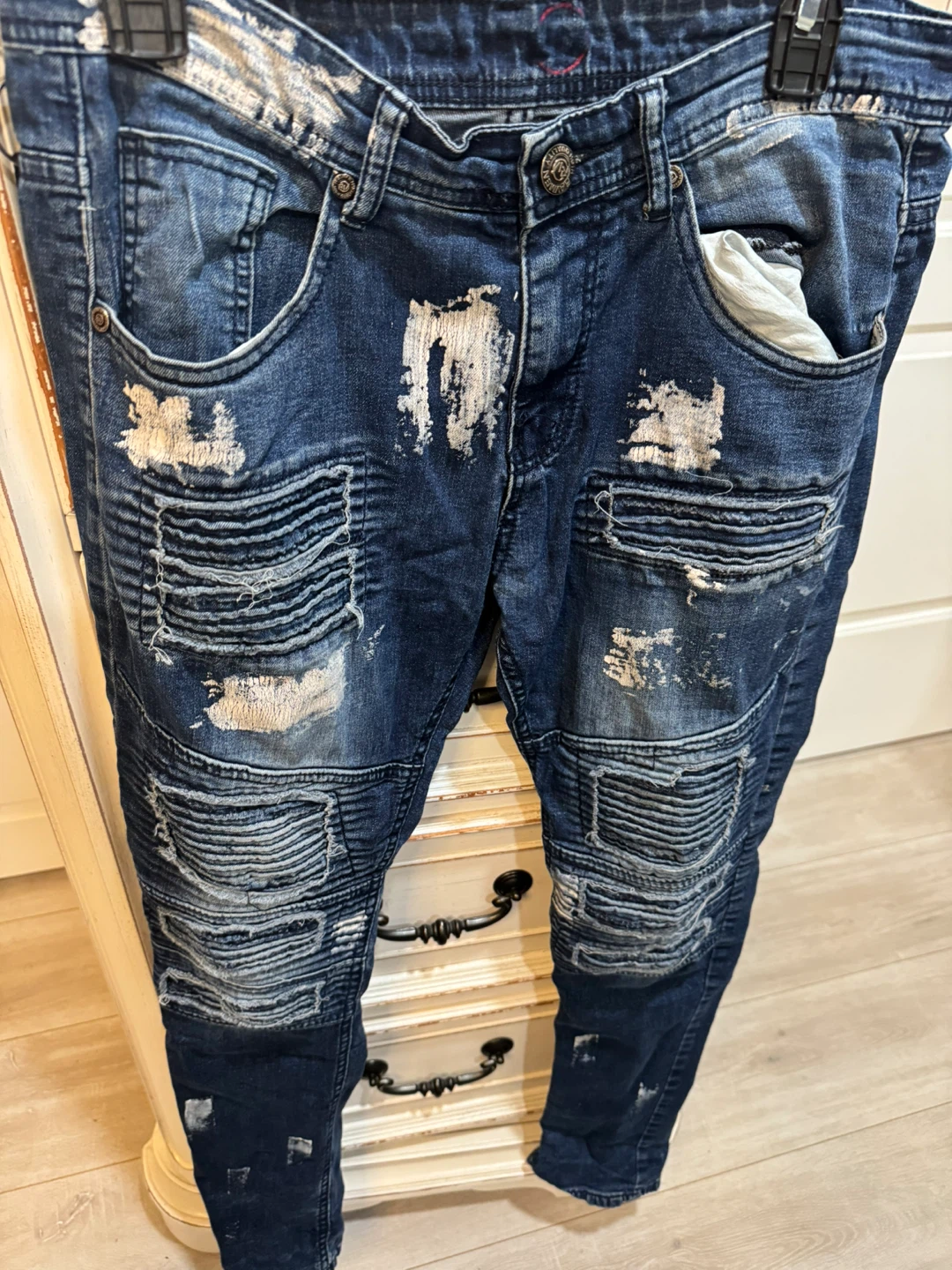 Ravmen Black label Distressed Denim Jeans - photo 3