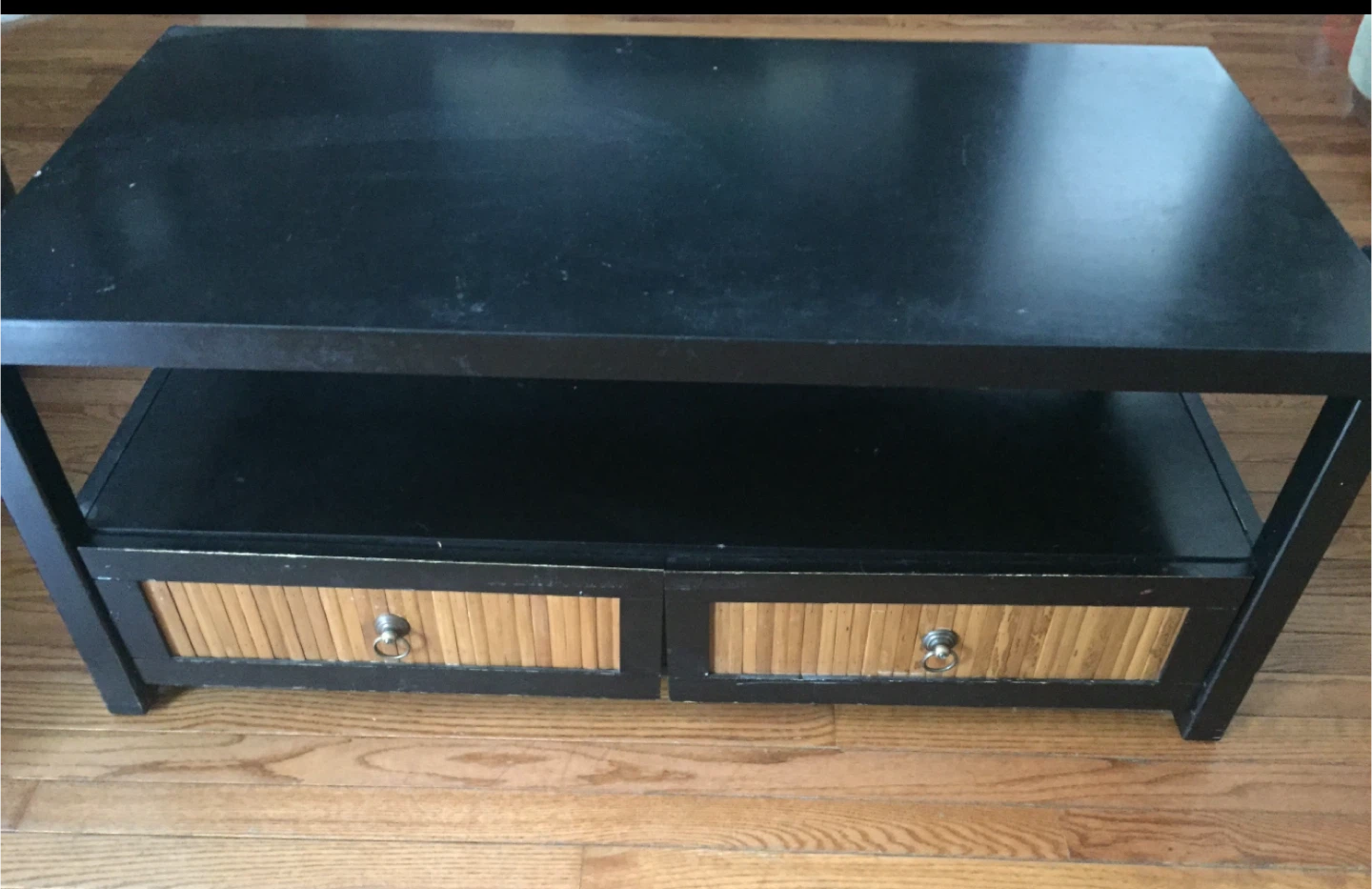 Black Coffee Table with Drawers - photo 2