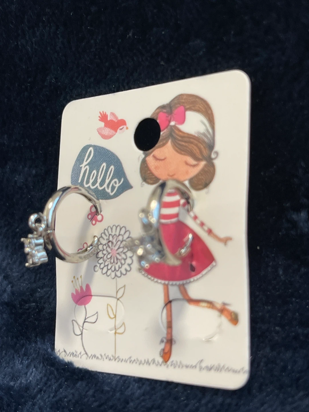 Cute Silver 925 Flower Earrings - New! - photo 3