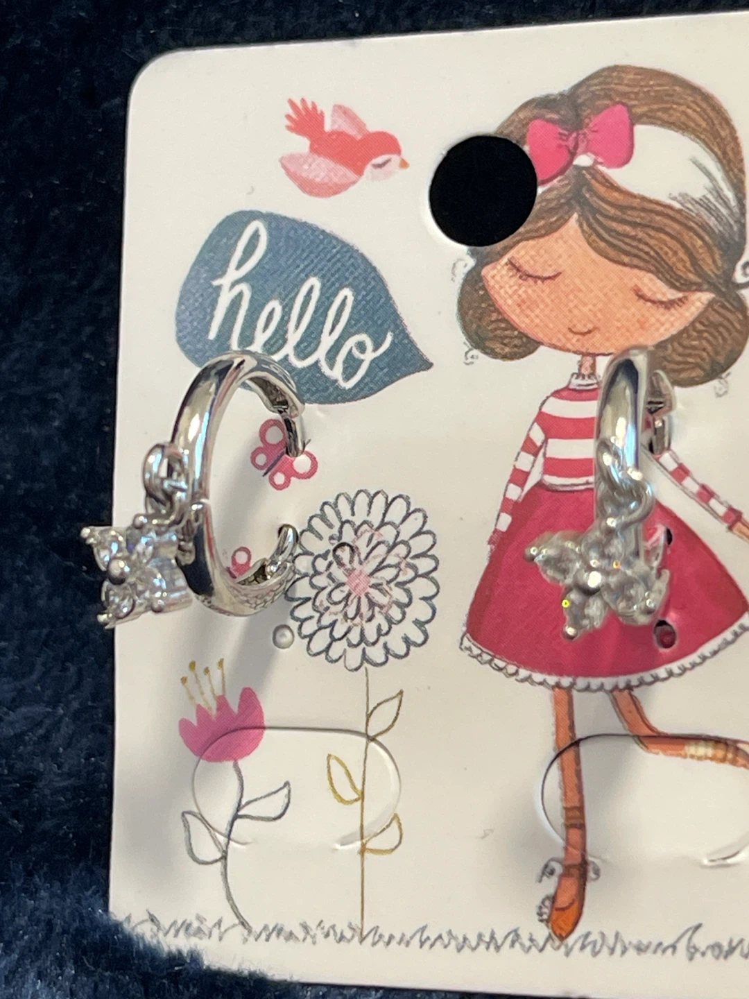 Cute Silver 925 Flower Earrings - New!