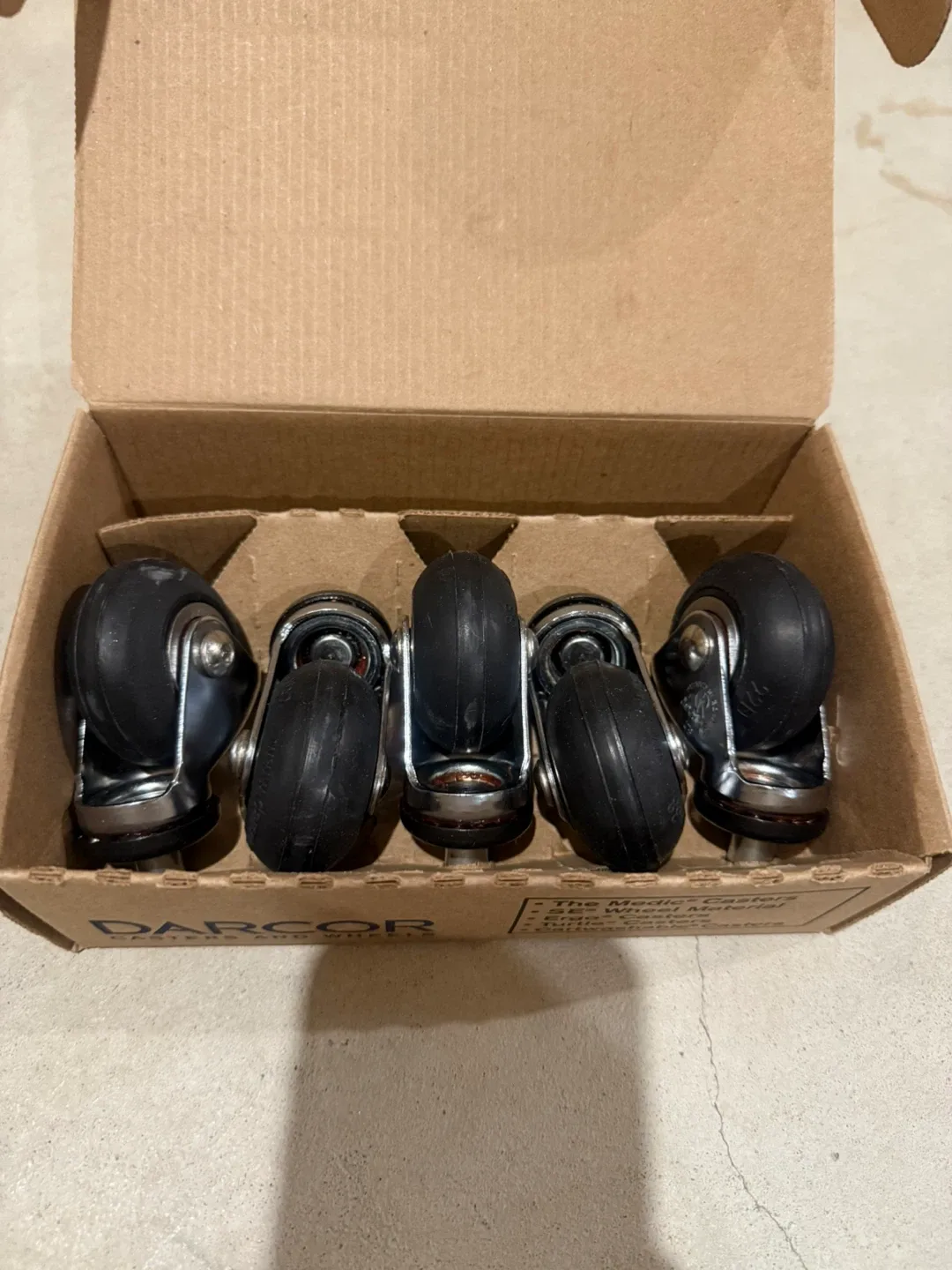 New in box! High performance casters wheels for office chair image indicator(3)