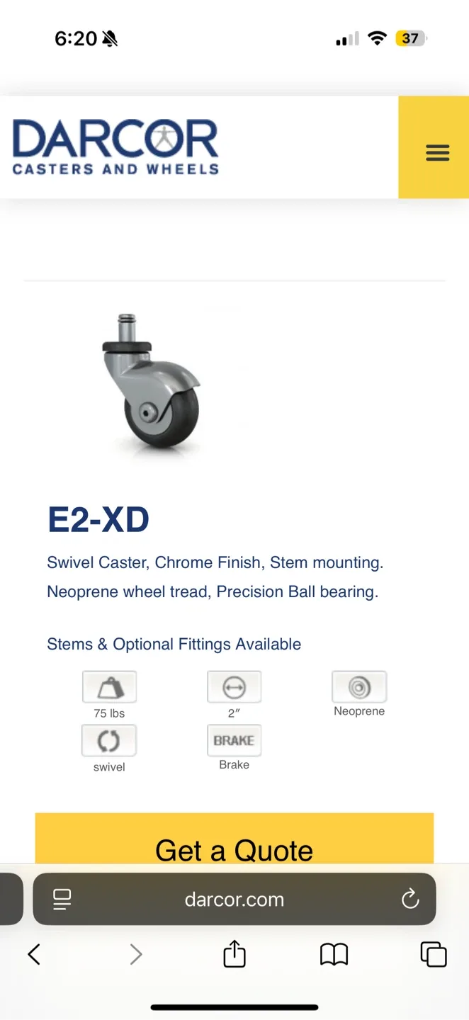 New in box! High performance casters wheels for office chair image indicator(2)
