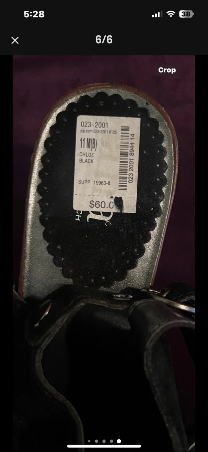 A.N.A Black Suede Platform Studded Peep Toe Slingback Heel. image indicator(6)