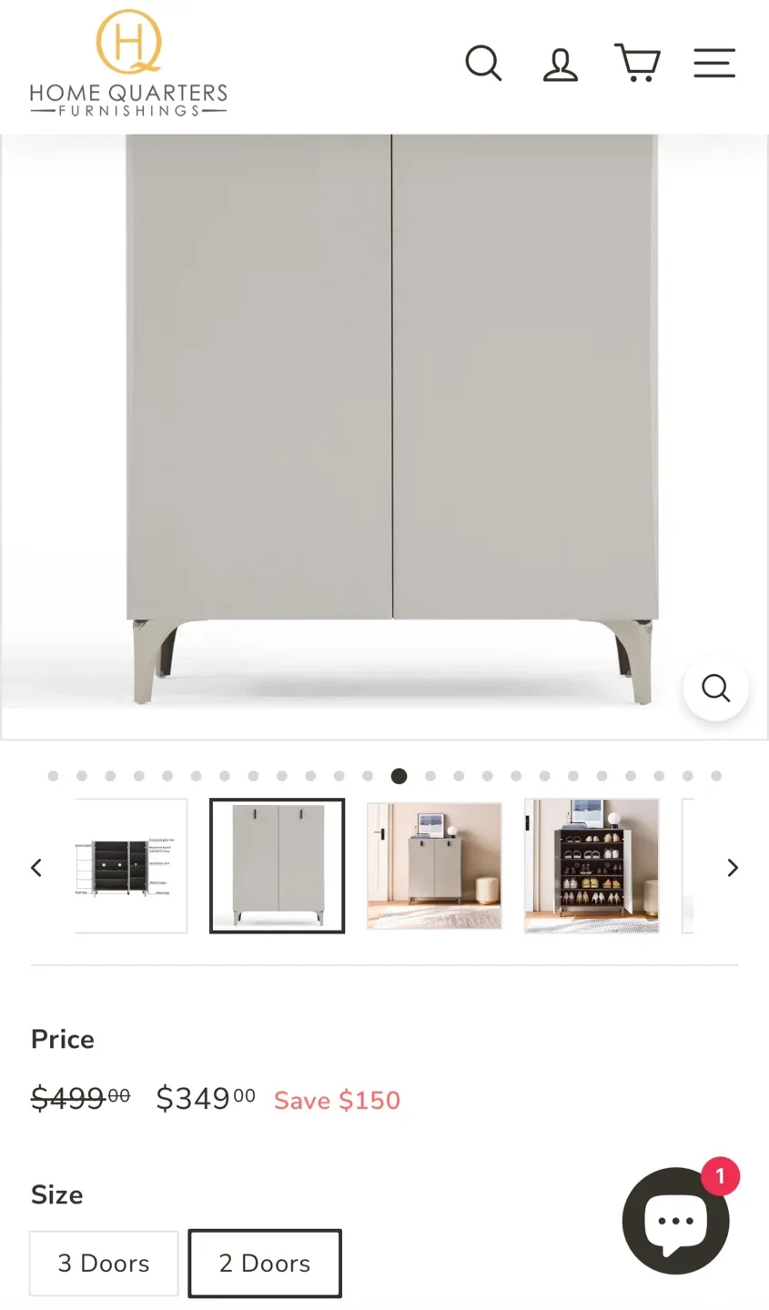 Home Quarters Lennon Tempered Glass Shoe Cabinet image indicator(7)