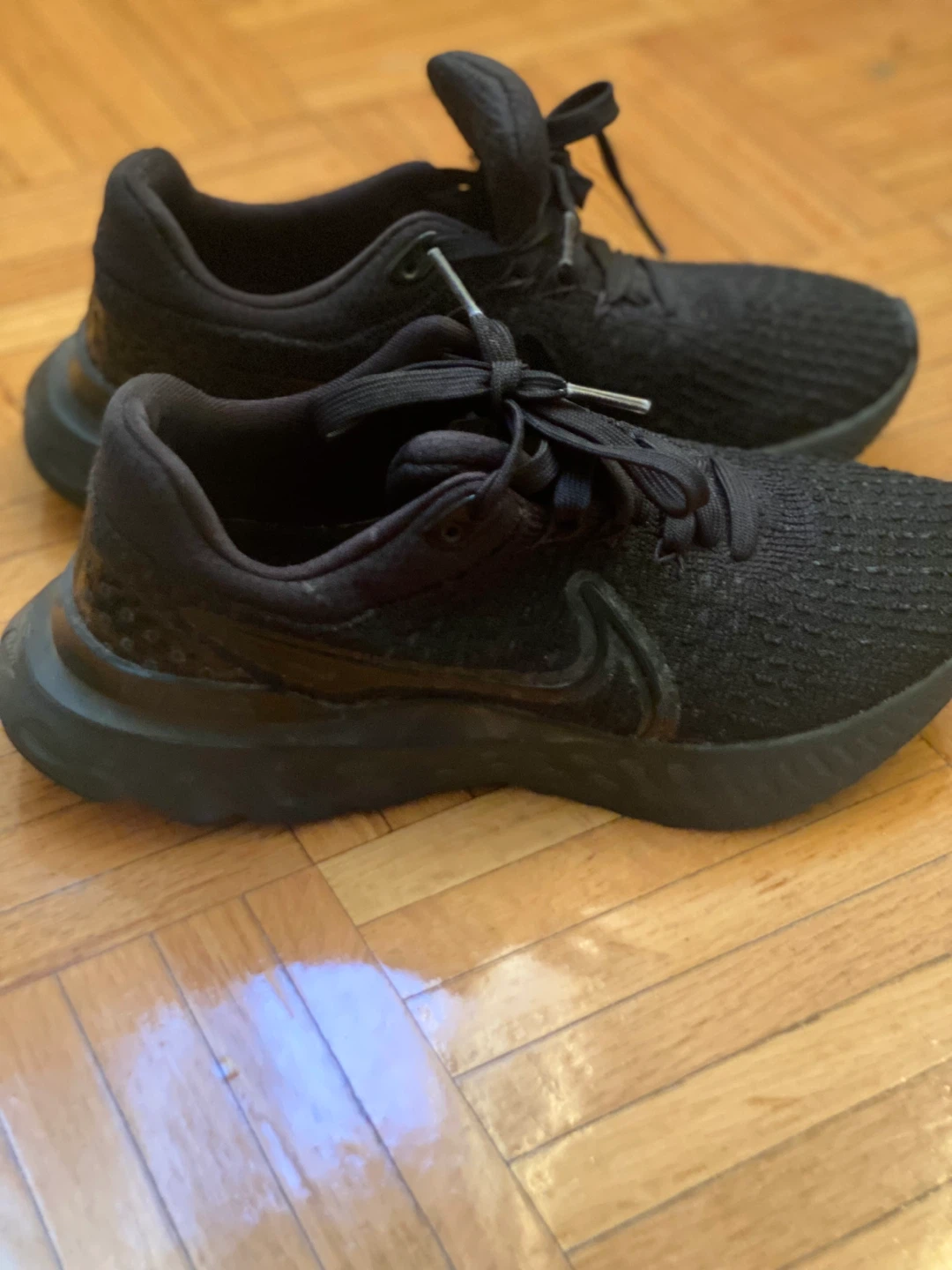 Nike React Infinity Flyknit 3 Black, Size 6.5 - photo 3