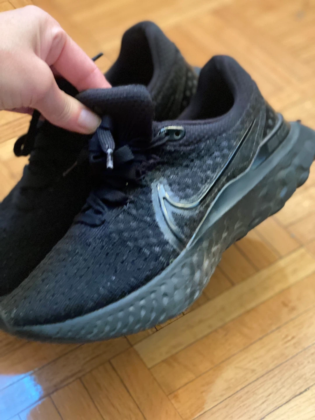Nike React Infinity Flyknit 3 Black, Size 6.5