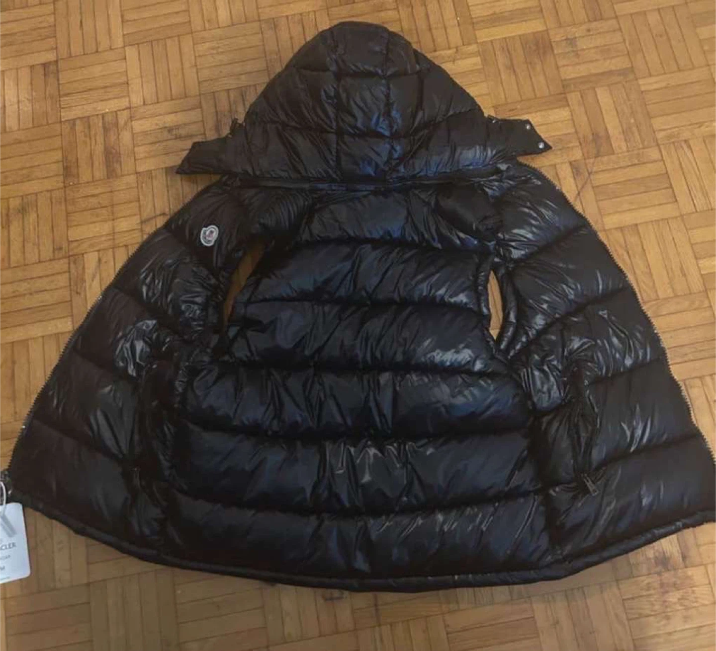 Moncler Black Padded Down Jacket - Size M - photo 2