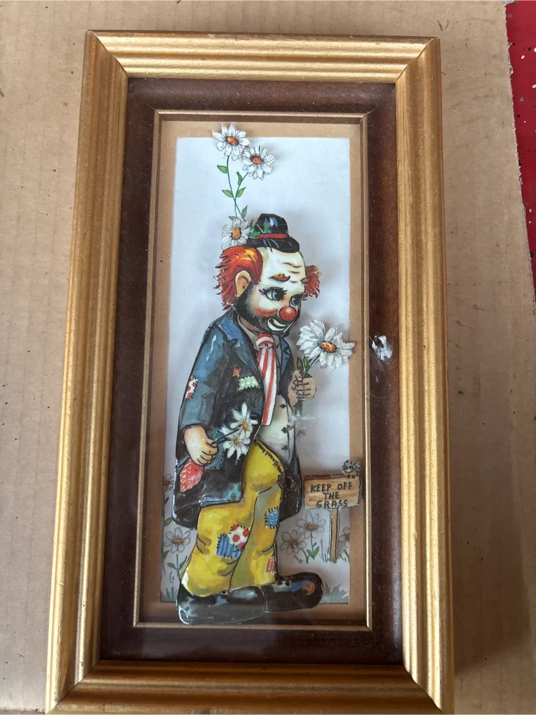 Vintage Clown Art - Framed image indicator(2)