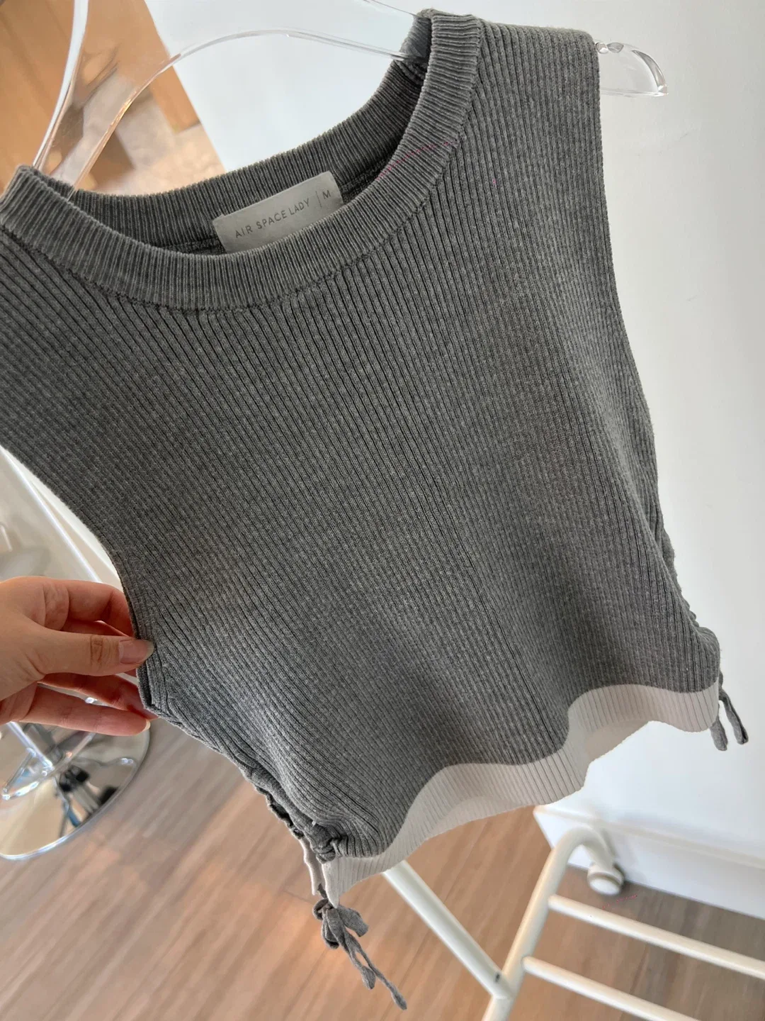 Air Space Lady Ribbed Tank Top - Size M image indicator(4)