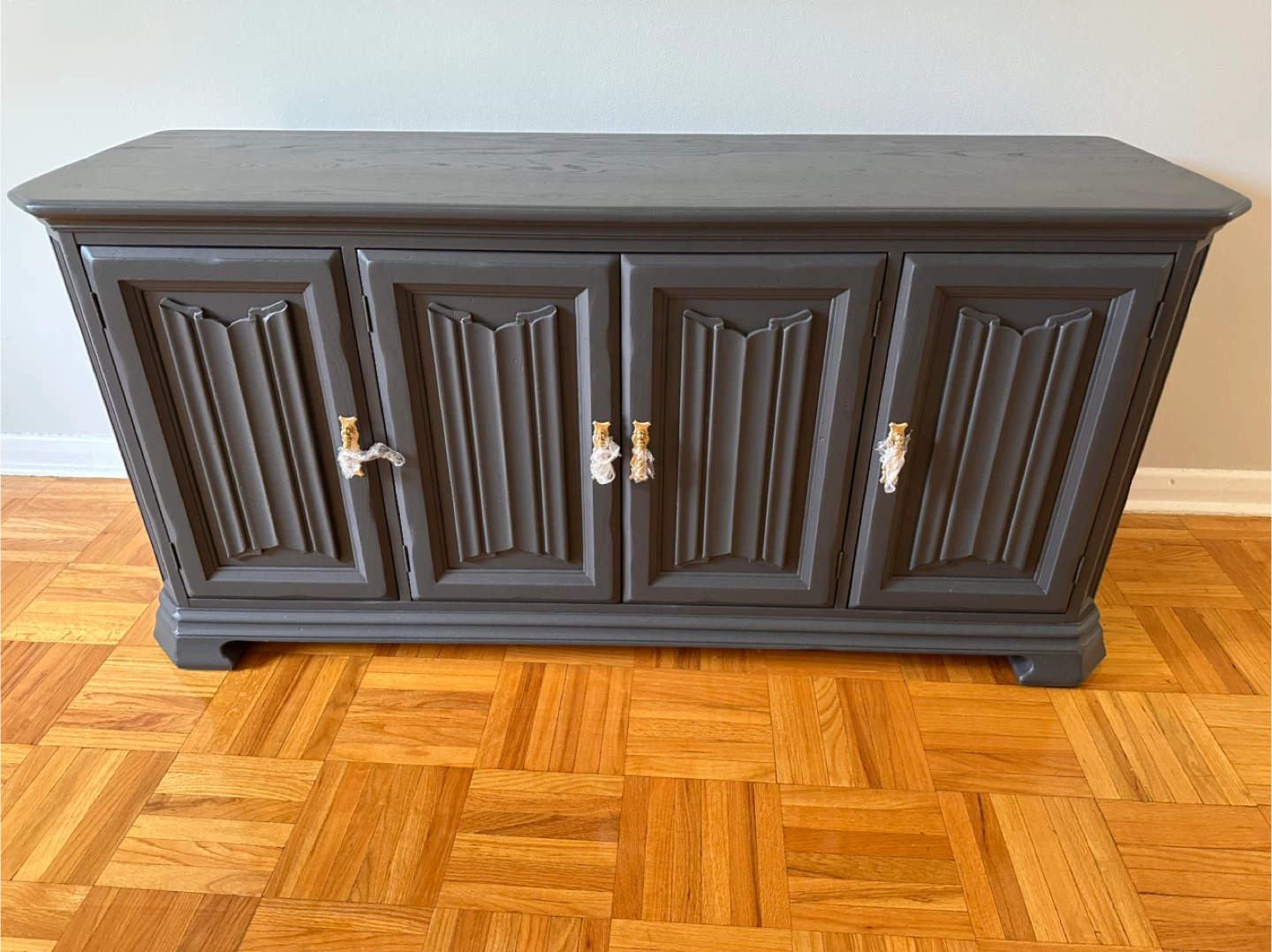 Dark Wooden Cabinet - 66 inches long