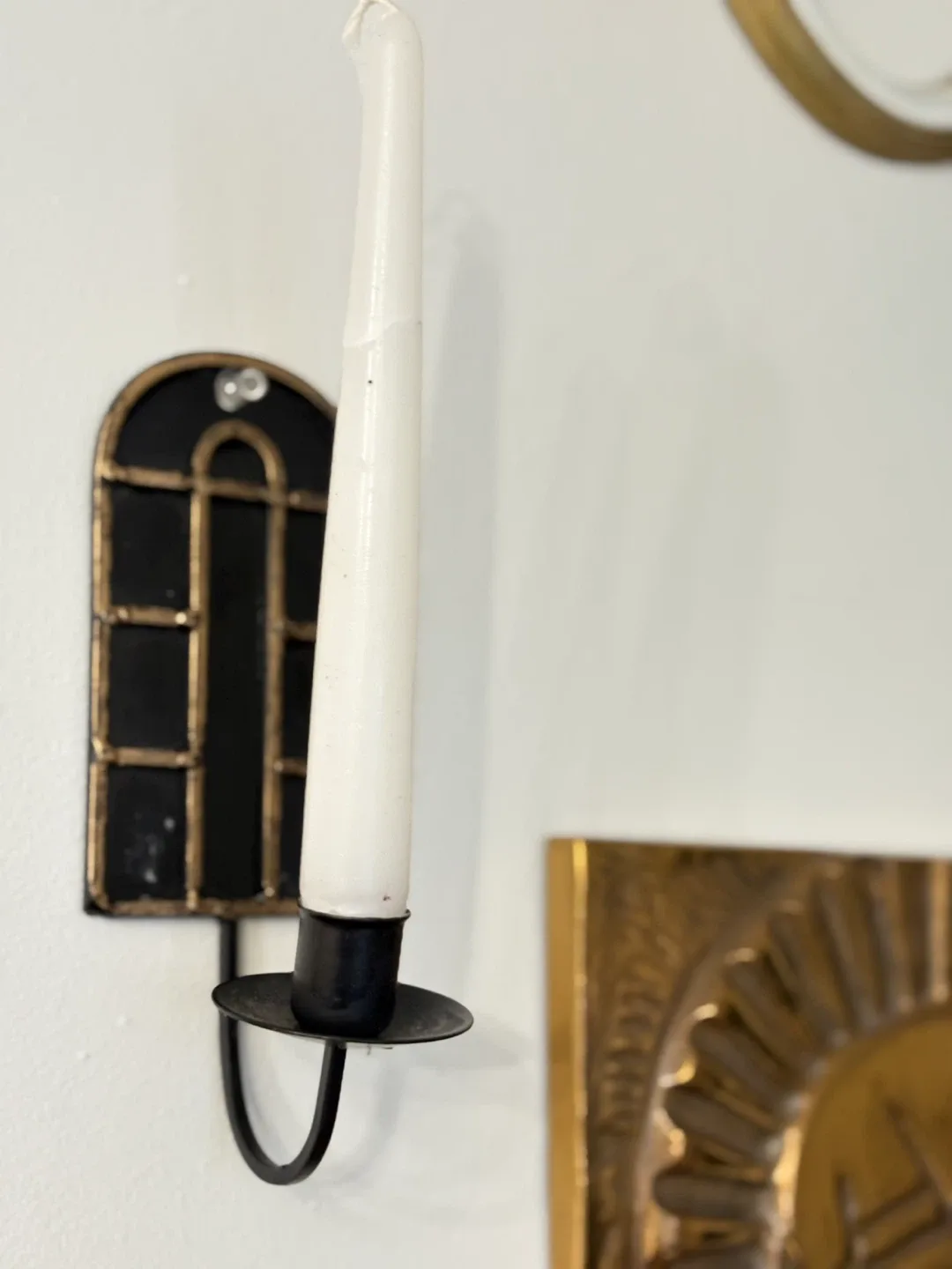 Black Candle Holder - Wall Mounted image indicator(4)