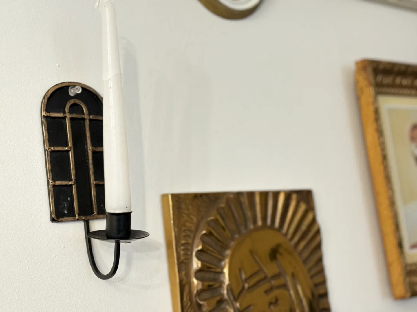 Black Candle Holder - Wall Mounted image indicator(5)