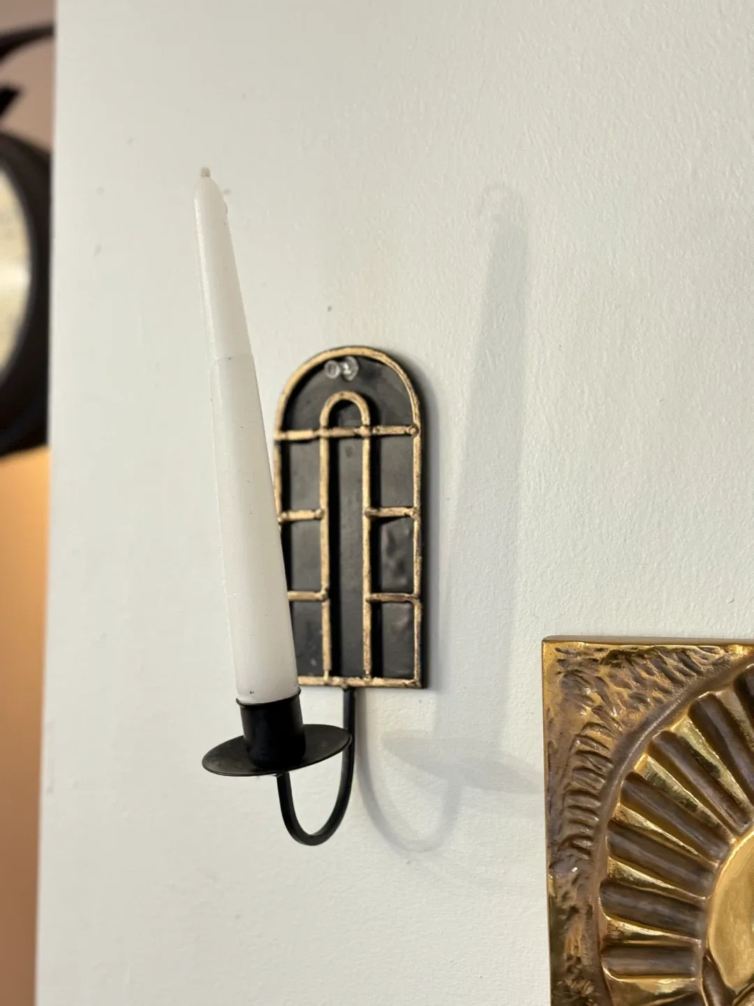 Black Candle Holder - Wall Mounted image indicator(6)