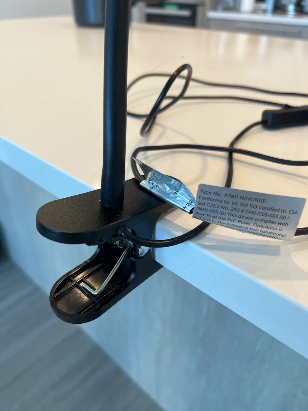 IKEA NÄVLINGE LED Clamp Spotlight - Black image indicator(2)