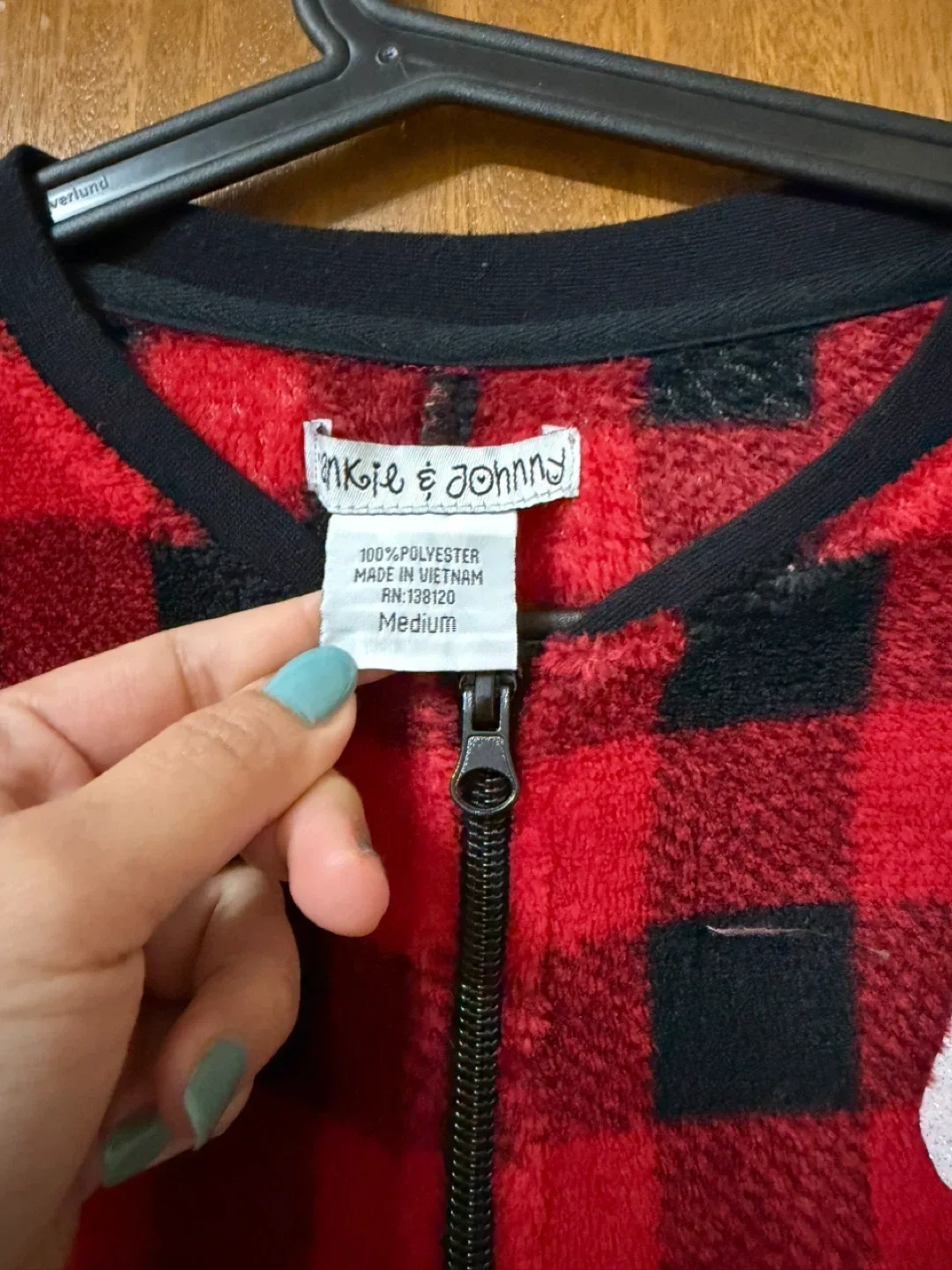 Adults Couple Plaid Onesie image indicator(2)