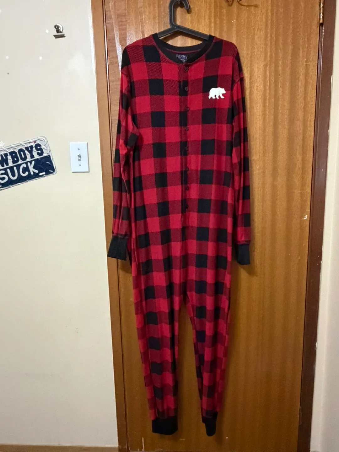 Adults Couple Plaid Onesie image indicator(3)