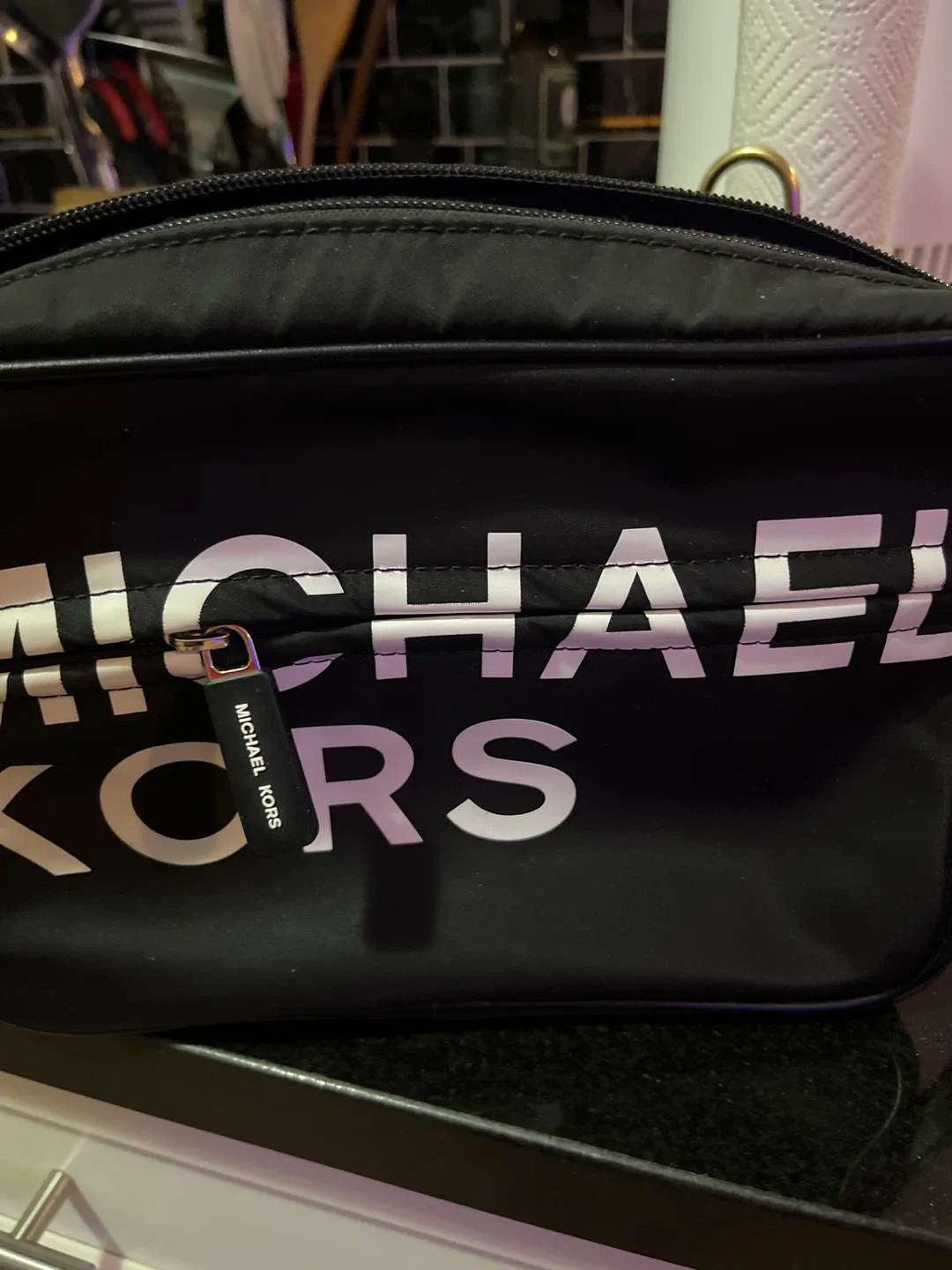 Michael Kors Black Cosmetic Bag thumbnail