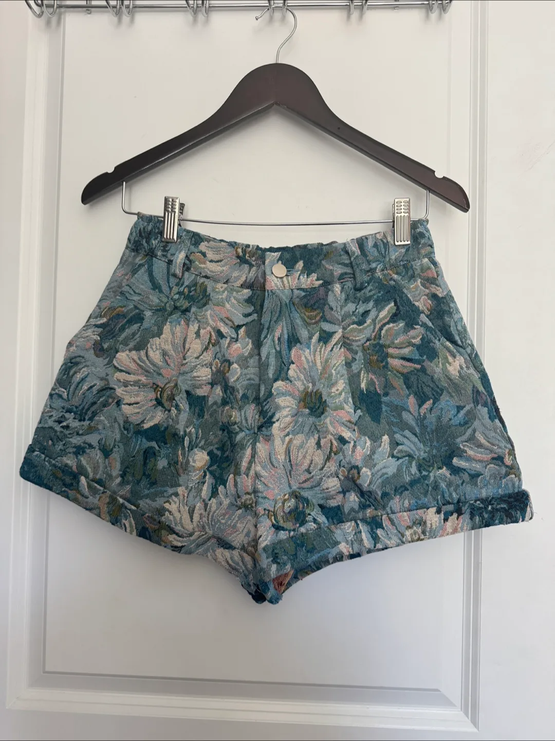 Shein Floral Tapestry Shorts - Size M thumbnail
