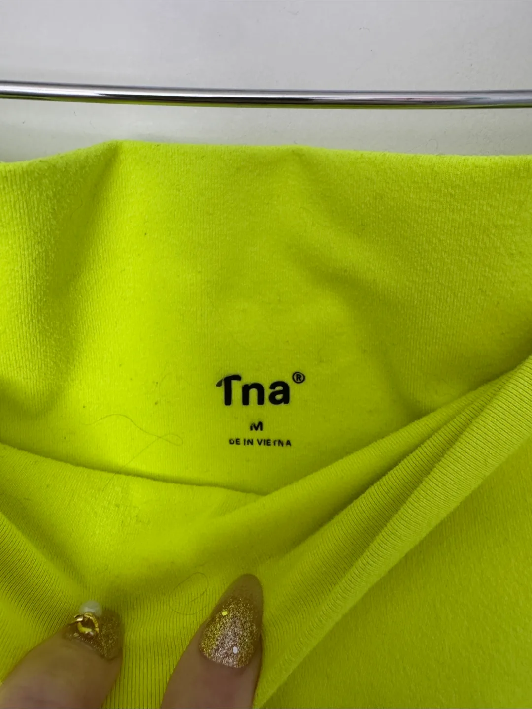 TNA Neon Yellow Bike Shorts - Size M image indicator(2)