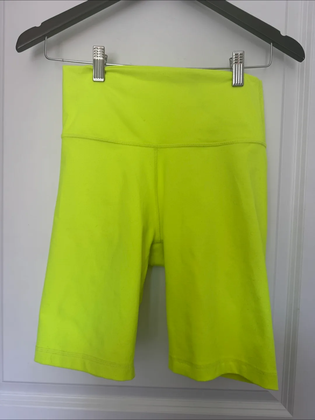 TNA Neon Yellow Bike Shorts - Size M thumbnail