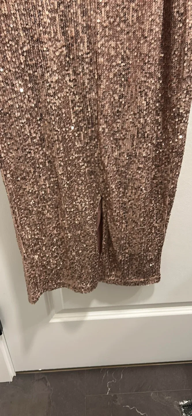 Sequin Dress - Rose Gold image indicator(5)
