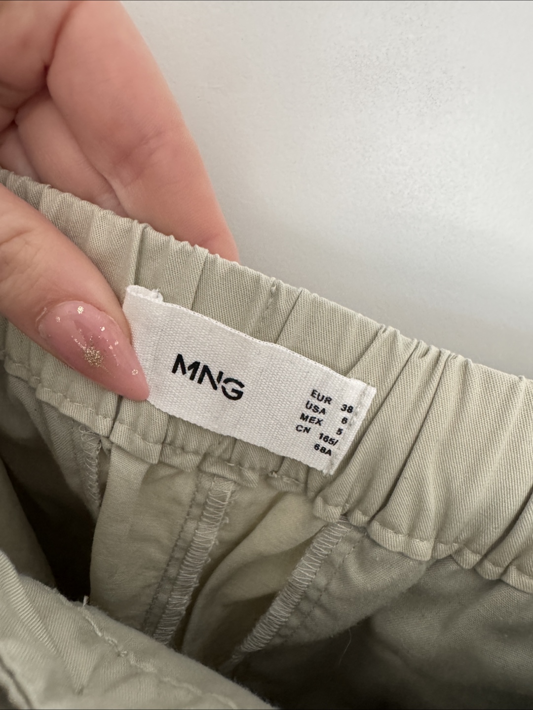MNG (Mango) sage green Pants - Size 8 - photo 2