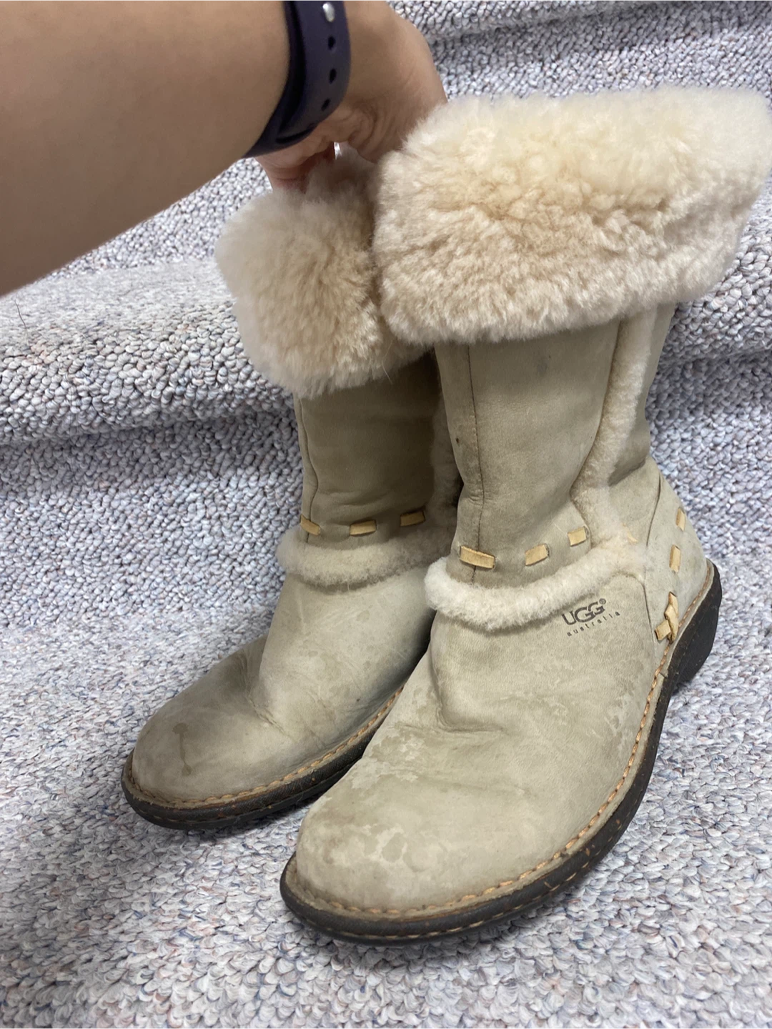 UGG Australia Beige Winter Boots