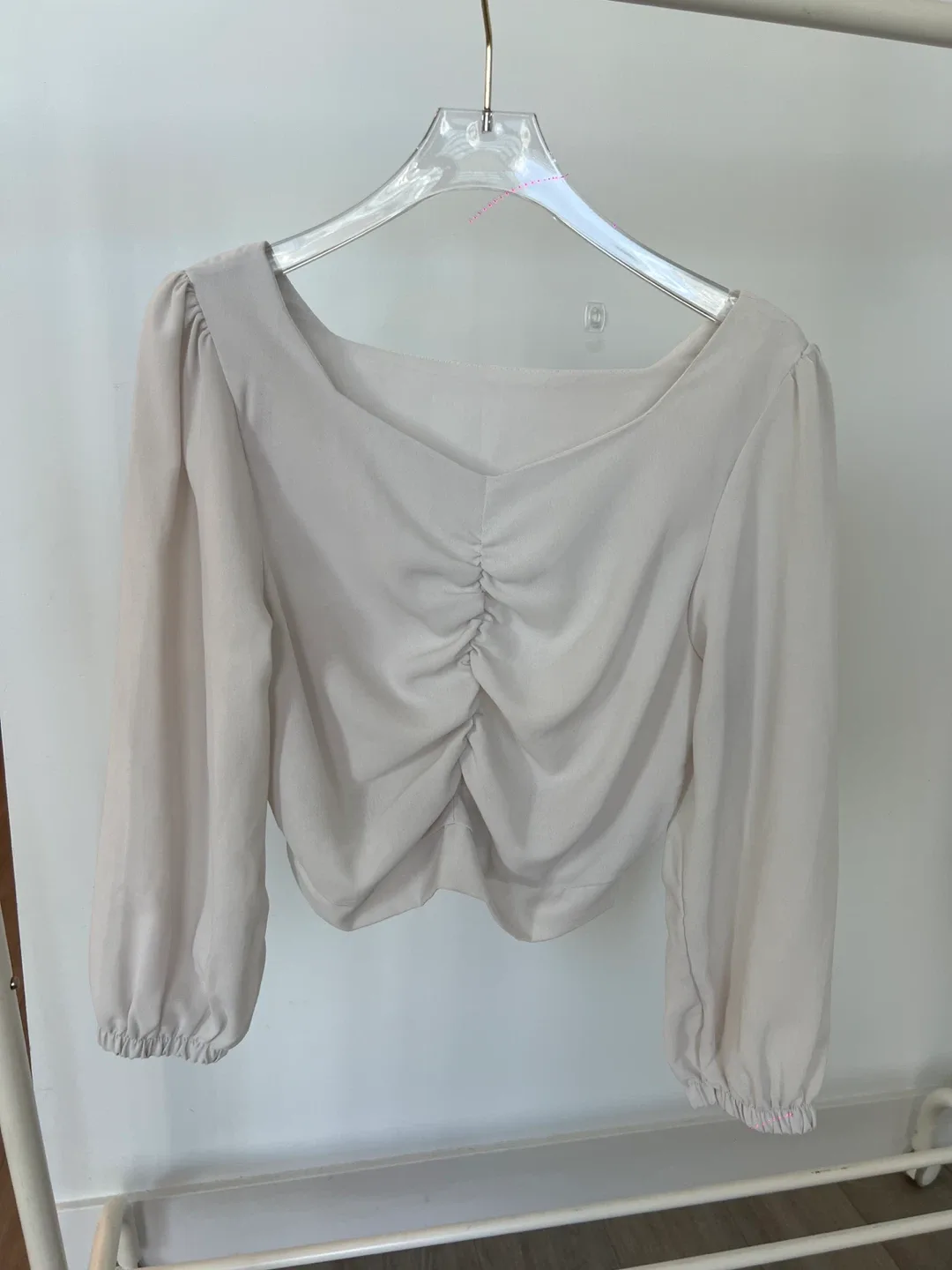 Beige Long Sleeve Blouse thumbnail