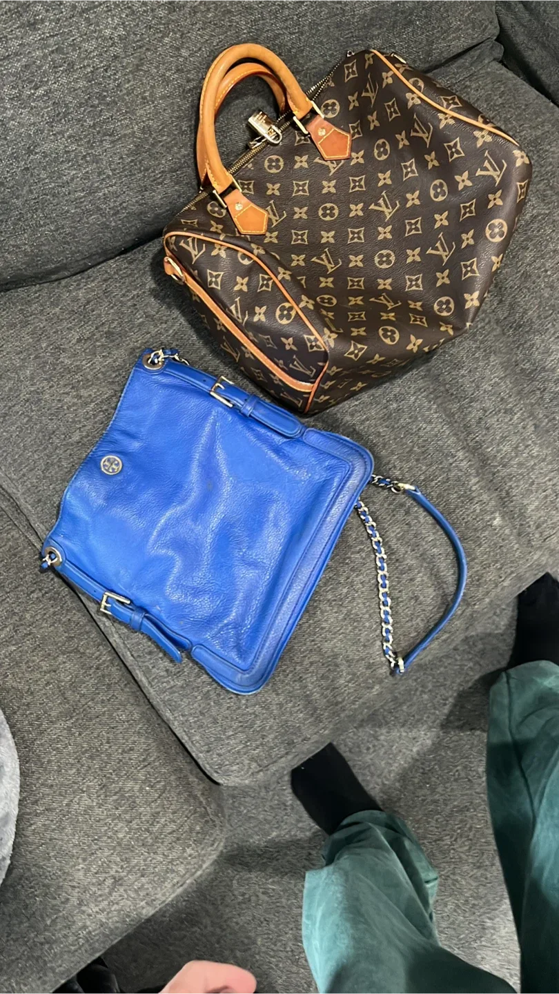 Tory Burch Blue Leather Crossbody Bag image indicator(3)