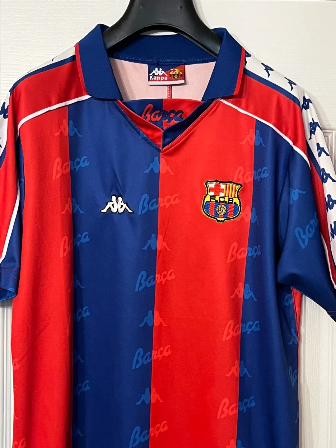 Vintage Soccer Kappa FC Barcelona Jersey image indicator(2)