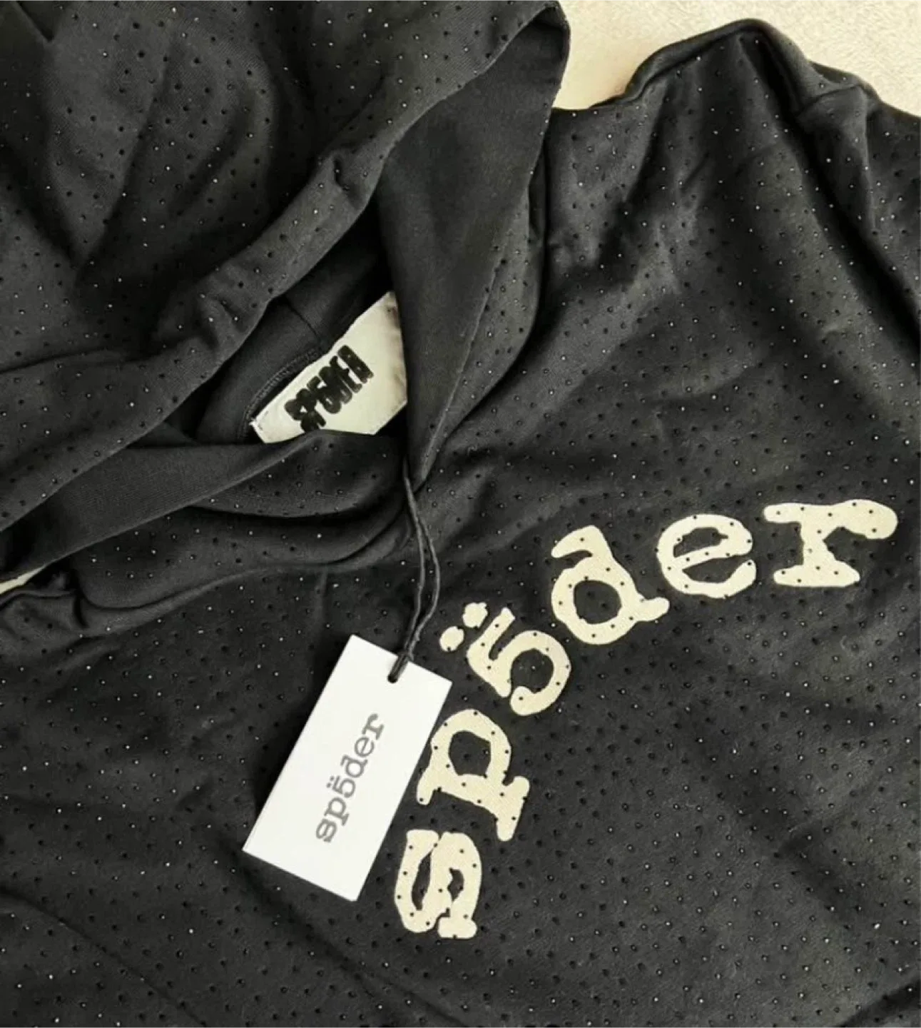 Sp5der Black Hoodie image indicator(3)