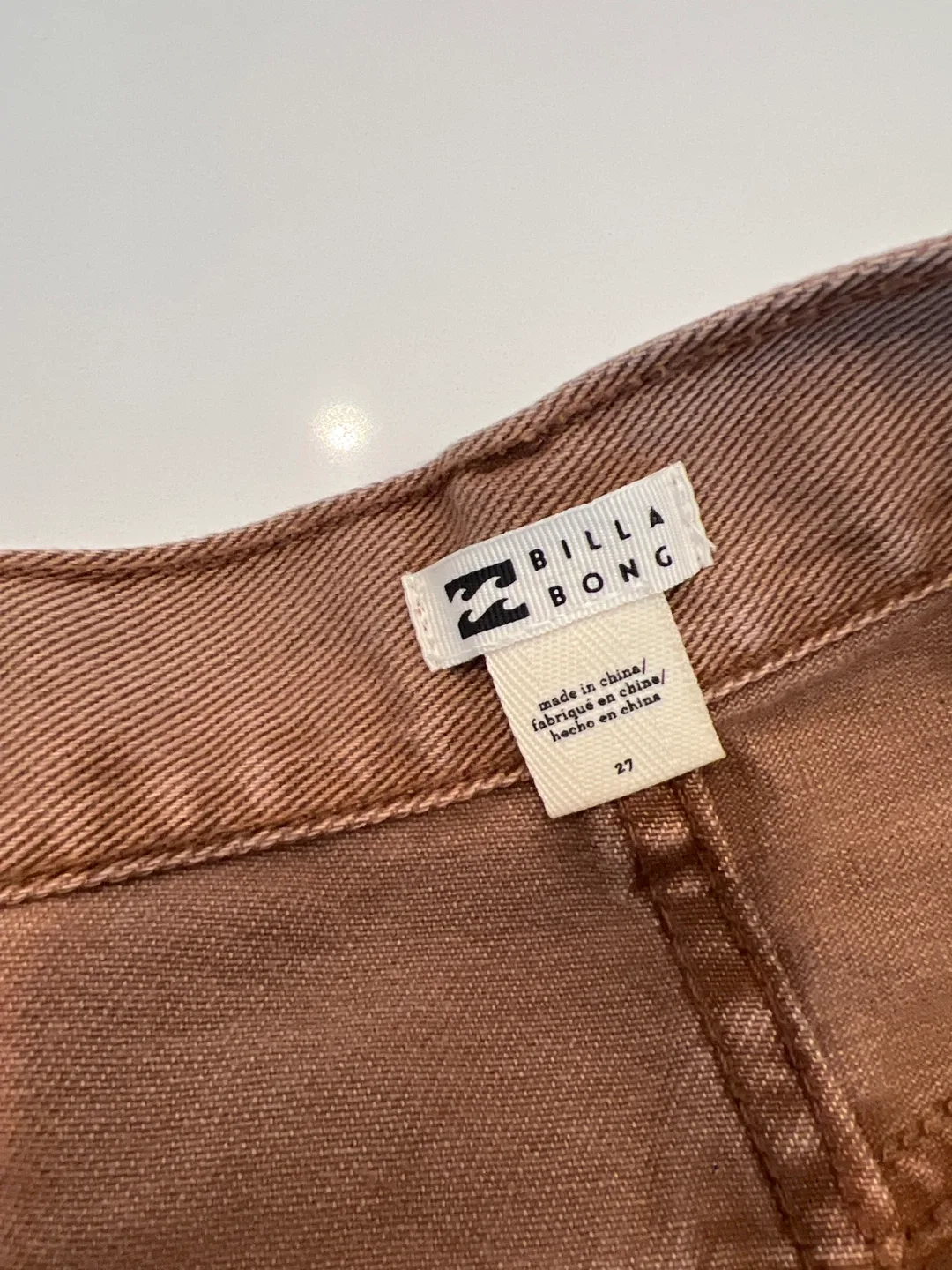 Billabong Brown Denim Shorts - Size 27 image indicator(3)