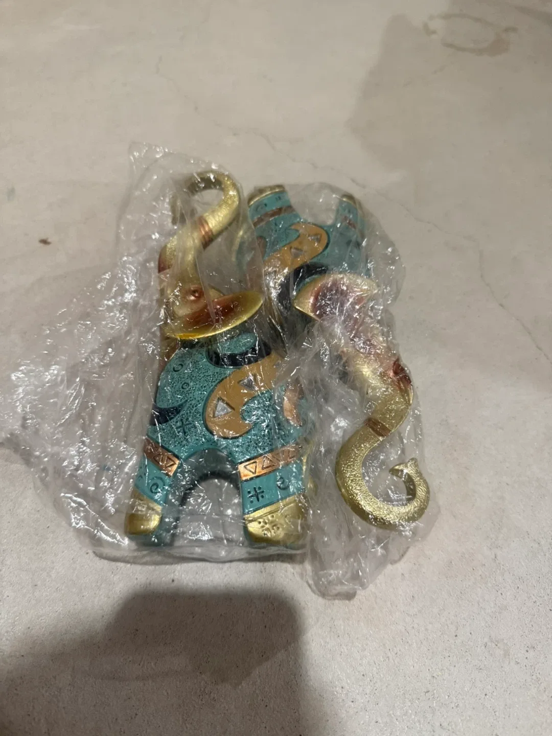 Lucky Gold Elephant Heart Set Decor 8.5*3.4*2.6'' image indicator(5)