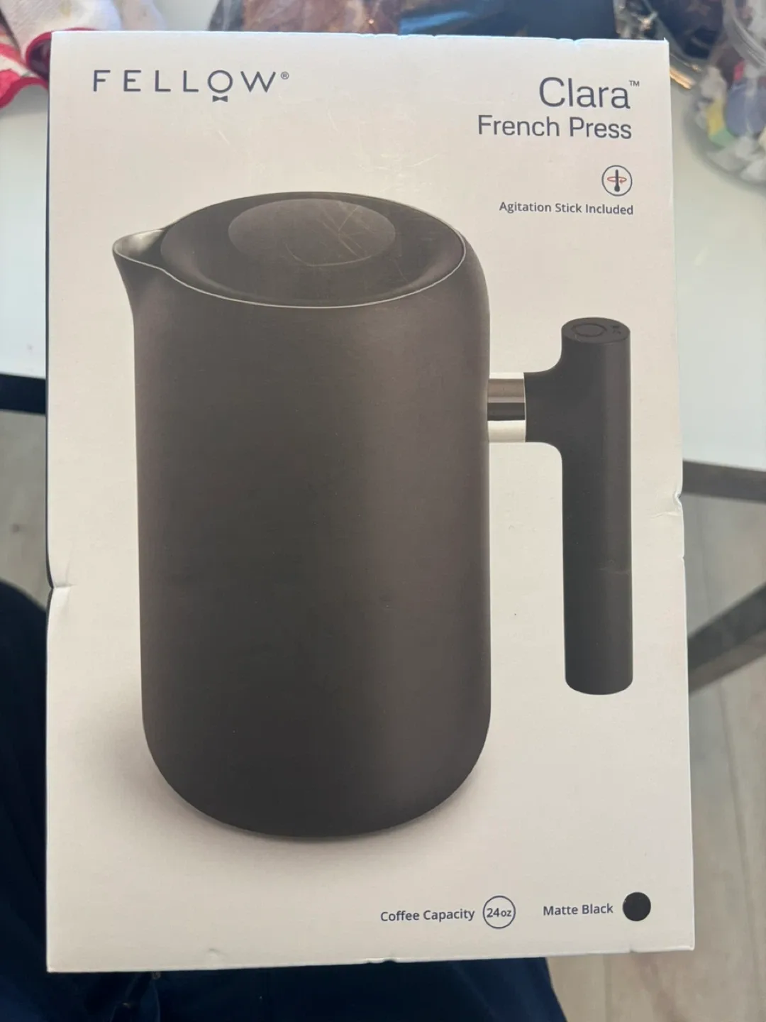 Fellow Clara French Press - Matte Black, 24oz thumbnail