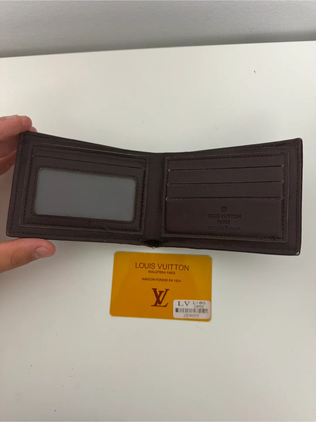 Louis Vuitton Brown Leather Wallet image indicator(2)