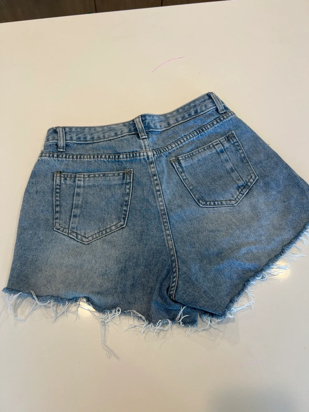 Sweet Denim Distressed Shorts image indicator(4)