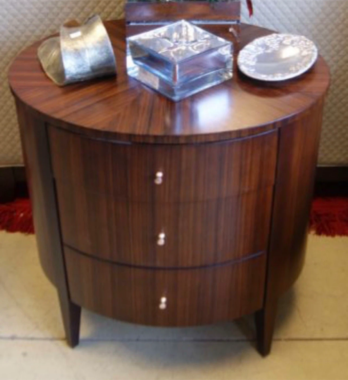 Ethan Allen Bromley Drum Table, Dark Sable - photo 2