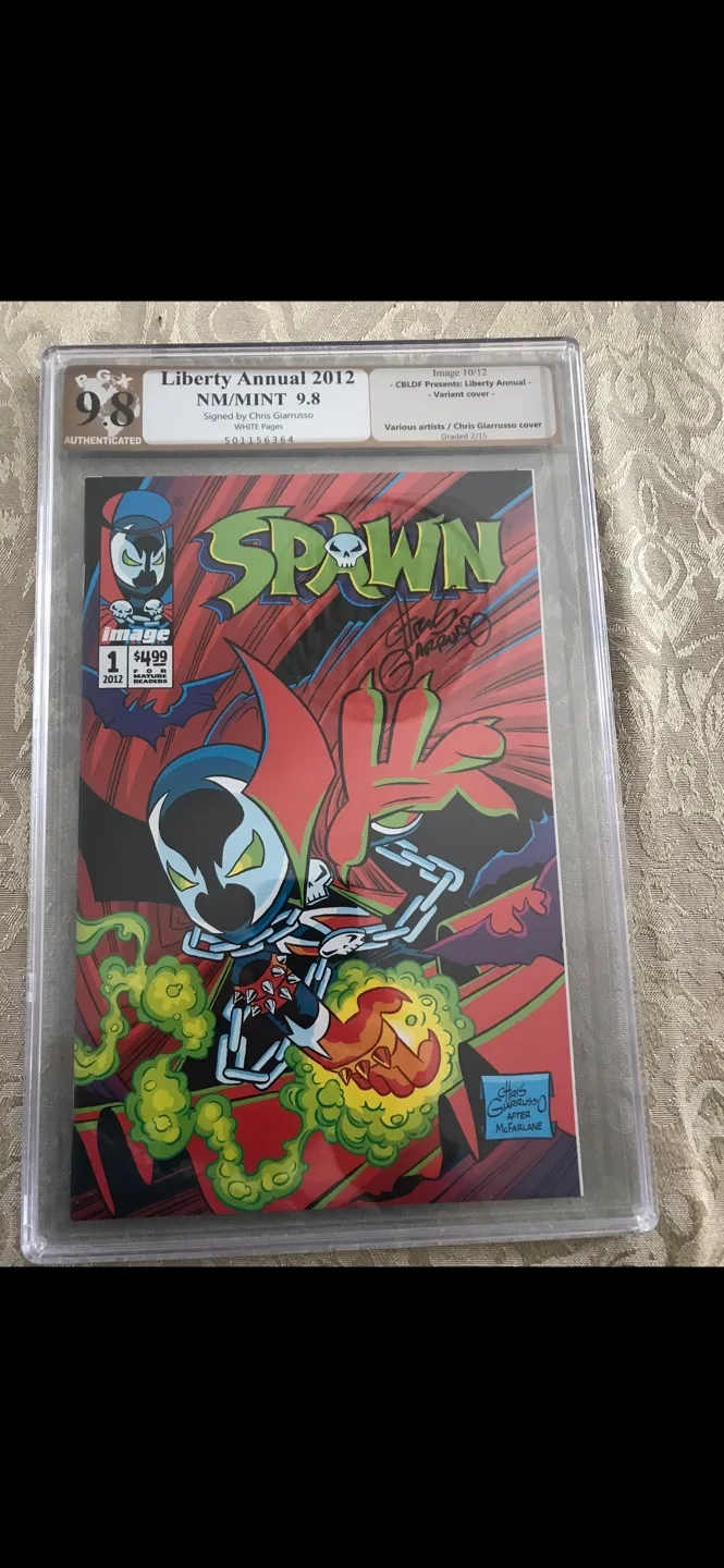Spawn Liberty Annual 2012 Comic Book NM/MINT 9.8 thumbnail
