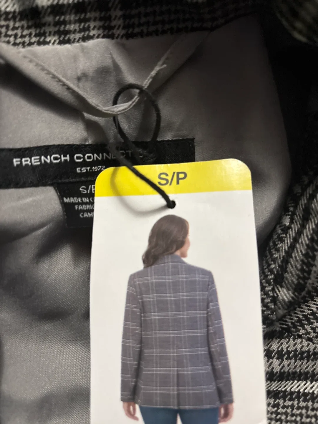 French Connection Plaid Blazer - Size S image indicator(4)
