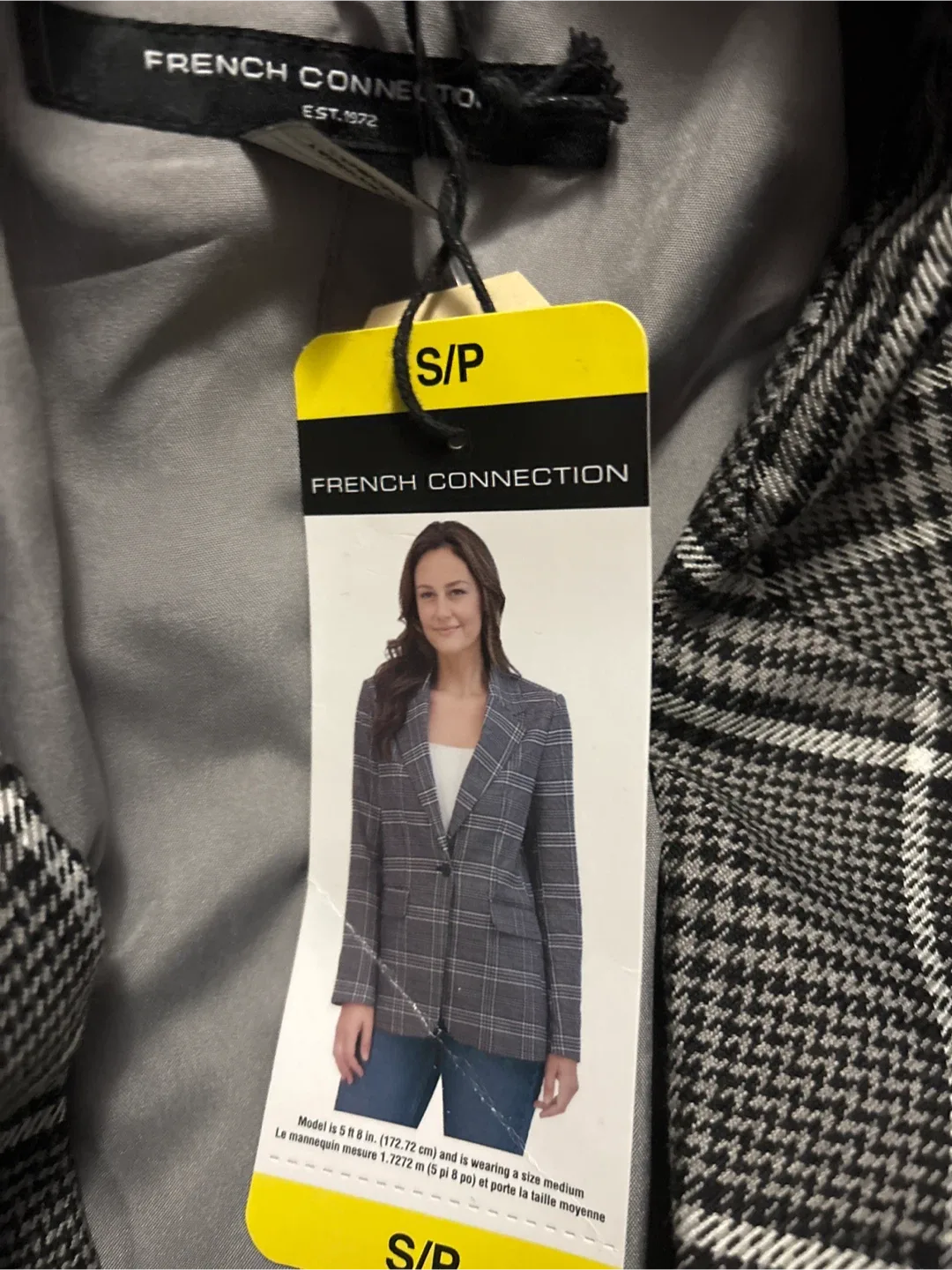 French Connection Plaid Blazer - Size S image indicator(3)