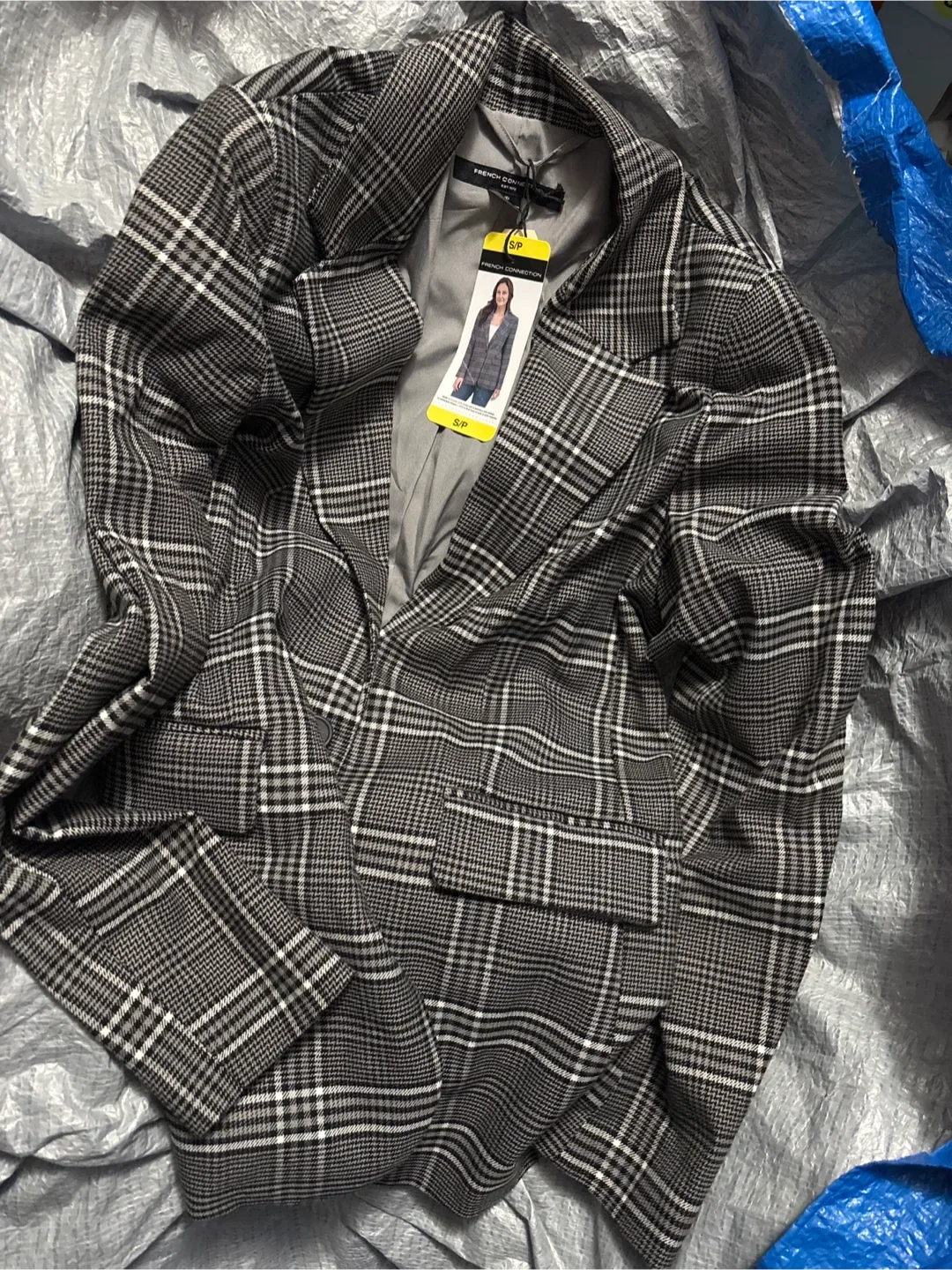 French Connection Plaid Blazer - Size S thumbnail