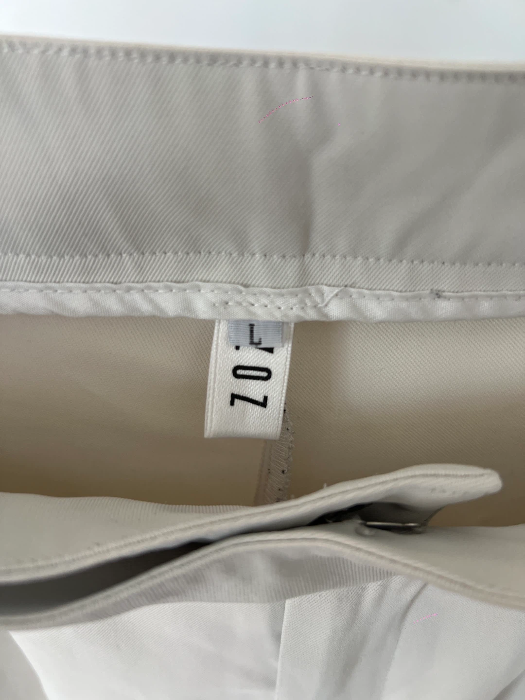 ZOZ Light Beige Wide Leg Pants - Size L - photo 3