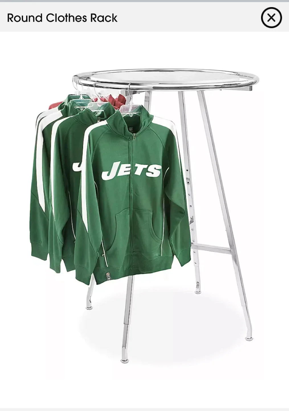 Black Steel NEW round clothes rack Canada Round Clothes Rack image indicator(5)