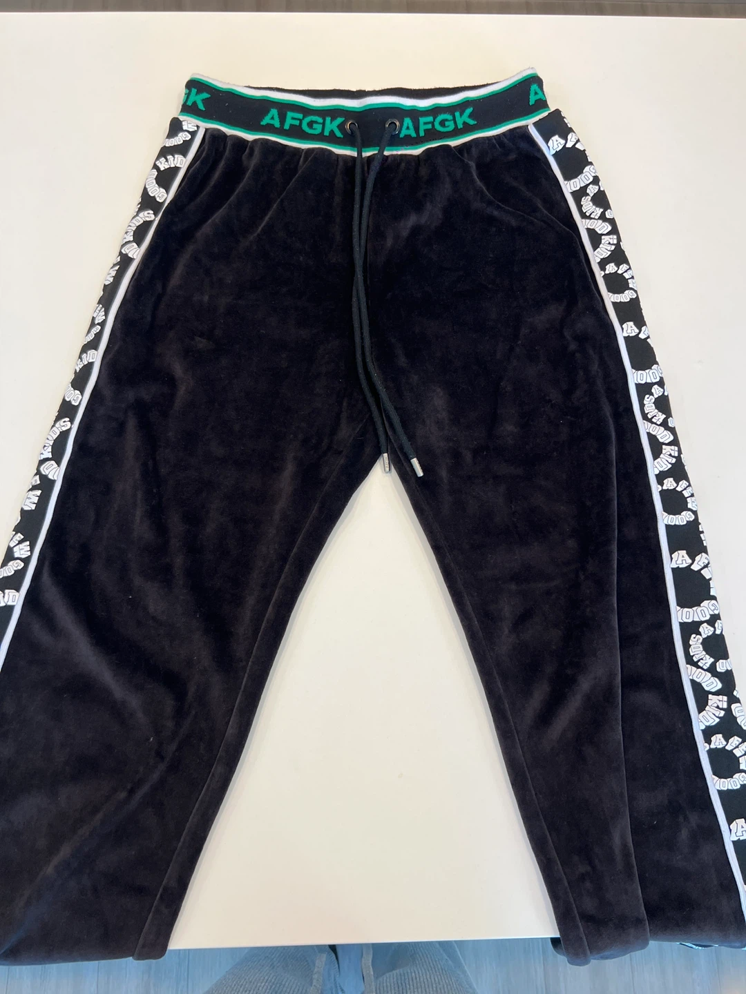 AFEW Black Velvet Track Pants