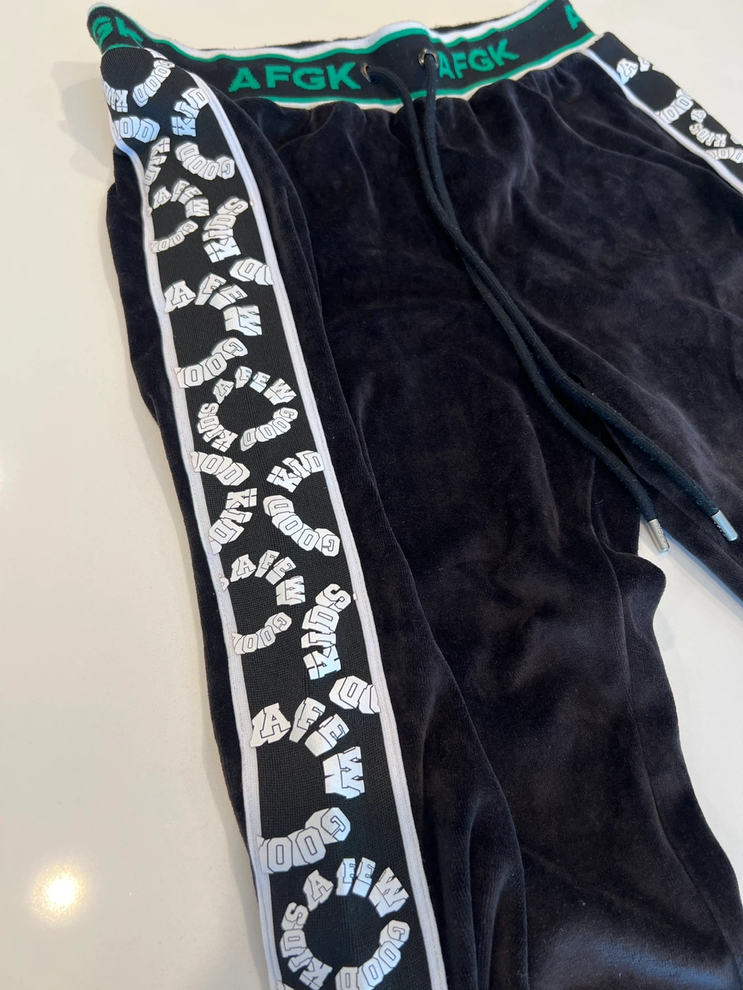 AFEW Black Velvet Track Pants - photo 3