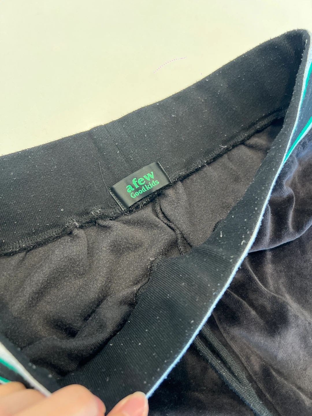 AFEW Black Velvet Track Pants - photo 4