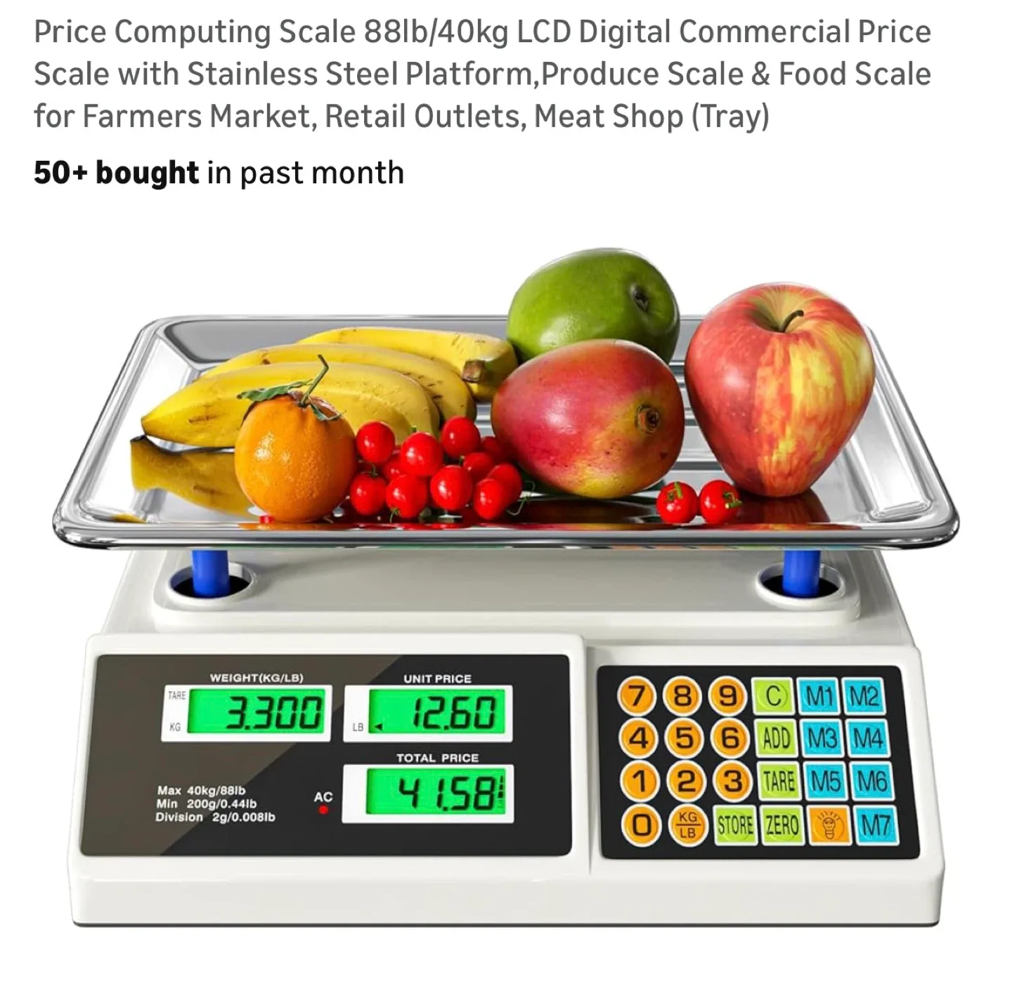 Price Computing Scale 88lb/40kg thumbnail