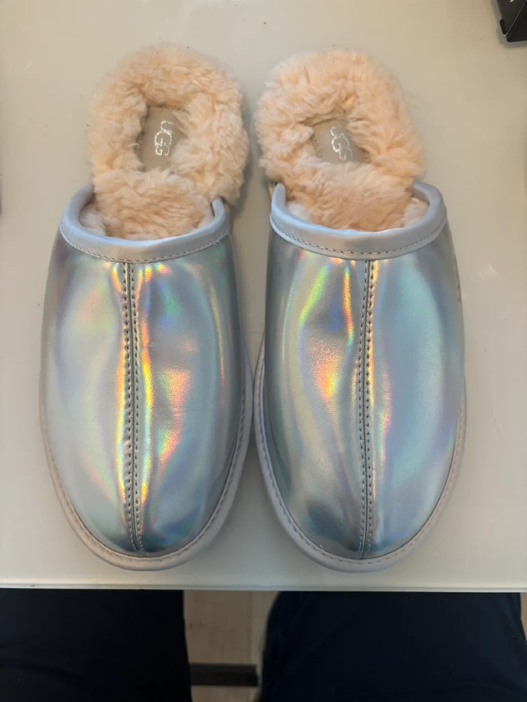 UGG Women's Size 8 Silver Slippers thumbnail